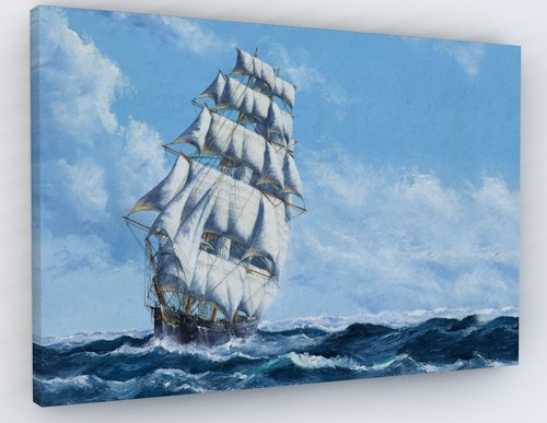 Sail ship seascape canvas - ship,