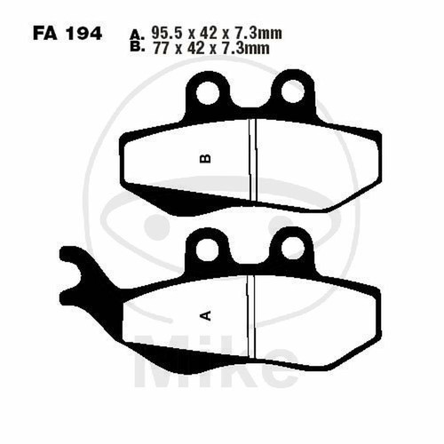 Pair brake pads - pair, fa194