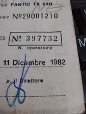 Fantic TX 240 Original Booklet