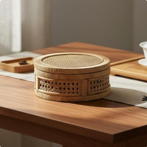 Pieces lidded wicker - 2,