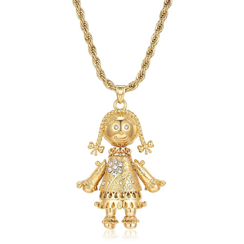 Women 9ct gold - rag, doll
