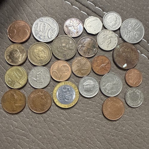 Large lot world coins - 20+,