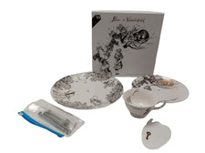 Alice in Wonderland 3 Tier Tea Cup Cake Stand Set by Creative Tops pre-owned 