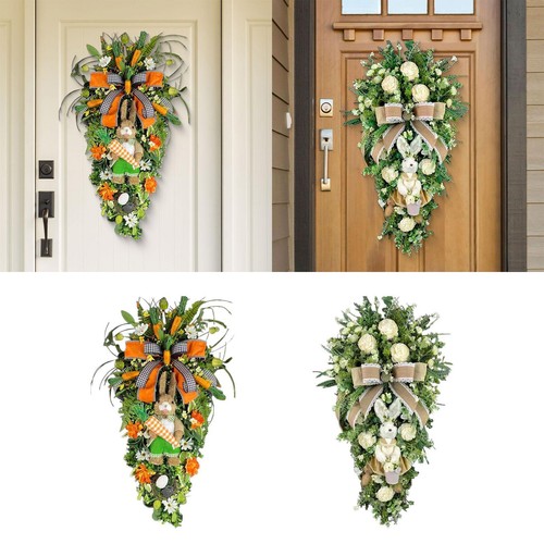 Easter teardrop wreath front - easter,
