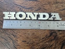 GENUINE HONDA VINTAGE TANK BADGE EMBLEM LOGO LARGE SEE MEASUREMENTS