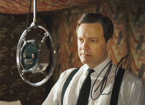 Colin firth hand signed 7x5 - colin,
