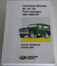 Parts catalogue/parts catalogue Land Rover Defender 90 110 130, year of manufacture 1987-2006