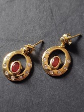 925 Sterling Gold Plate Round