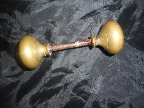 Old brass door - , handles/knobs