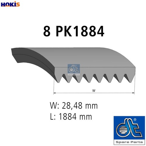 Vribbed belt 21145 for - vribbed, 2.21145