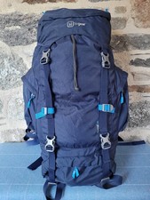Eurohike Nepal 65 Litre Rucksack, Travelling Rucksack, Camping Equipment Navy Uk
