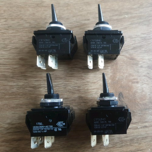 Joblot bulgin c1750h0 dpst - 4, x