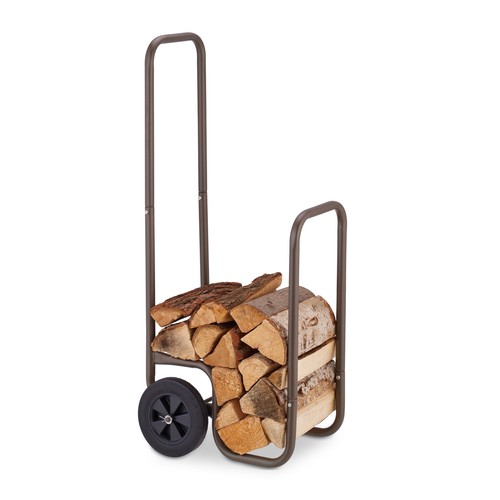 Firewood cart log carrier