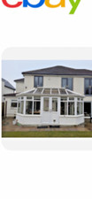 Conservatory  White PVC, with French Doors, dismantled. Collection in Person.