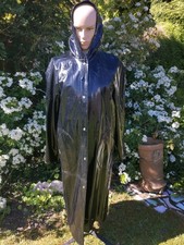 Shiny black pvc mac - mac, raincoat