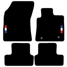 For Renault Megane 2017+ Onwards Tailored Carpet Car Floor Mats w/ logo 2 Clips