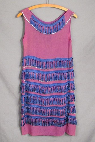 Vintage 1920s purple flapper - vintage,