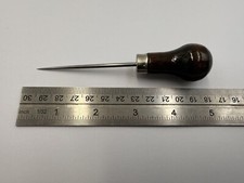 Stunning 5” Carpenters Leatherwork Hardwood Awl Bradawl