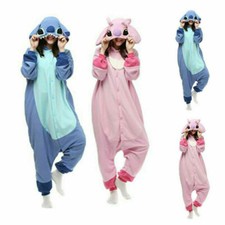 Stitch Unisex Kigurumi Cosplay Costume Animal Party Birthday Sleepwear Dress  