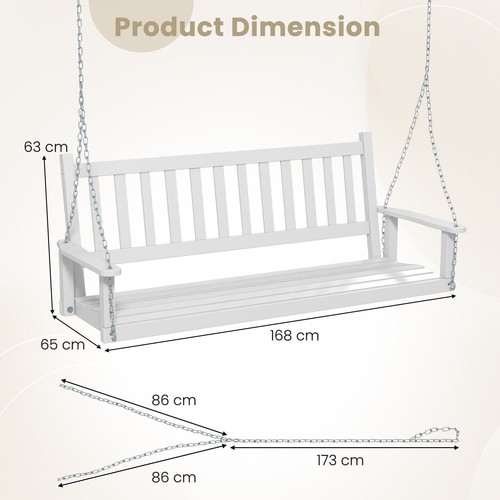 Wooden person patio swing - patio,