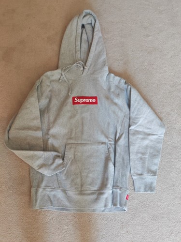 Supreme red box logo grey - box,