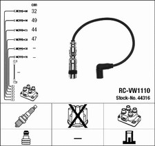 IGNITION CABLE KIT FITS: VW GOLF TOURAN 1.2 TSI.VW JETTA VI 1.2 TSI.VW JETTA
