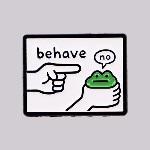 Funny frog enamel pin cartoon - pin,