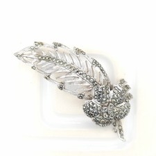 Large vintage marcasite flower - vintage,