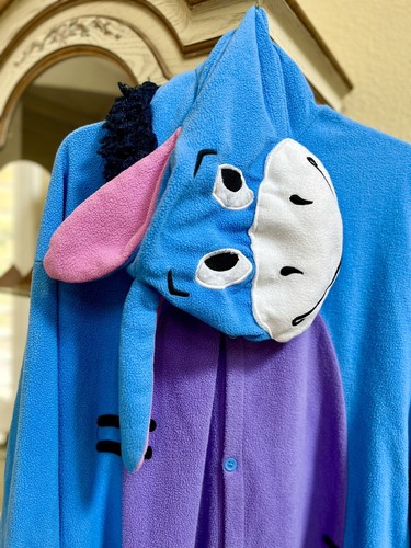 Eeyore furry pink blue - eeyore,