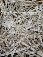 1kg Shredded MUSIC paper hamper gift box packaging filler 5mm decorative unusual