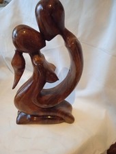 Lovers Sclupture Mahony Wood