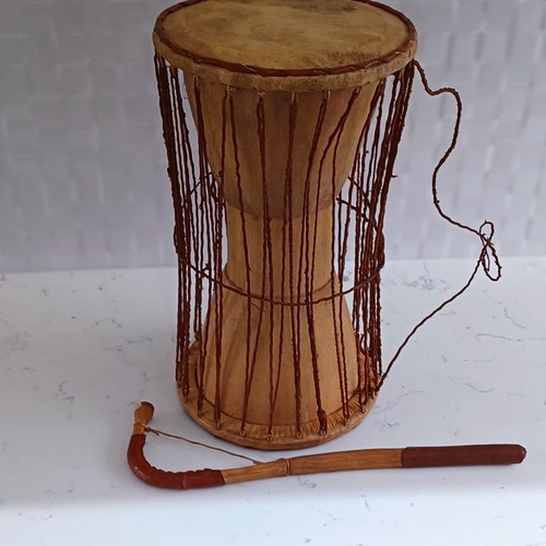 Handmade talking drum - talking,