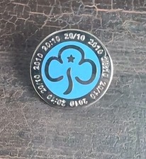 Girlguiding Centenary Metal Pin Badge Commemorative Guiding Promise Trefoil 2010