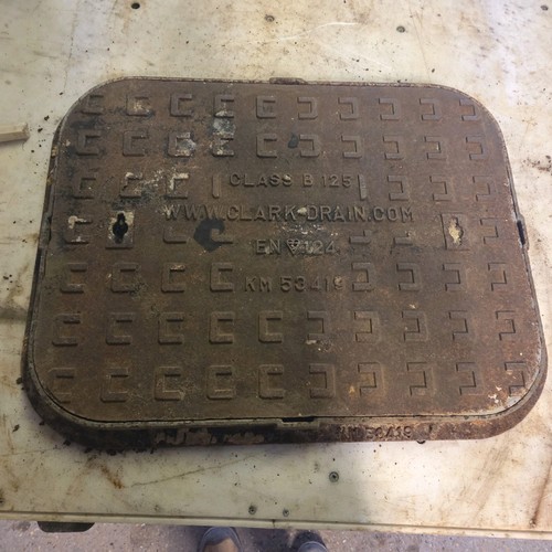 Cast iron manhole - iron, cover