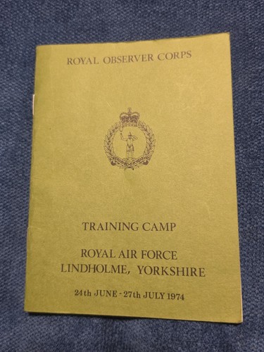 Royal observer corps training - royal,