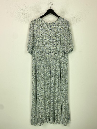 Monsoon white blue - floral, midi