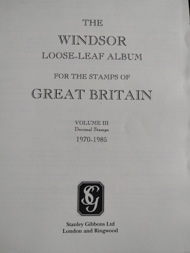 Windsor album stamps - windsor,