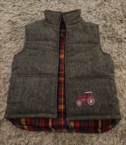 Embroidered tractor gilet - embroidered,