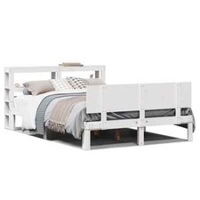 Bed Frame with Headboard White
