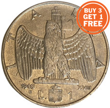 1 ITALIAN LIRE VITTORIO