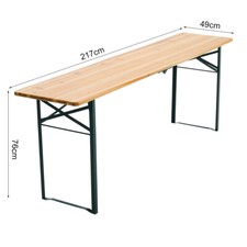 217CM Folding Wooden Dining