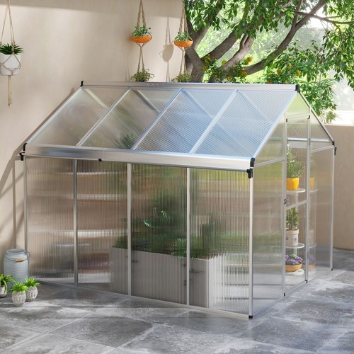 8x6ft aluminium greenhouse - 8x6ft,