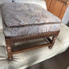 Ercol Extension Footstool Model 882  Vintage 1990 Fireproof Cushion 