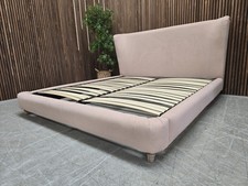 Loaf Smoke Super King Bed Frame In Punnet Paper Clever Twill RRP-£2035