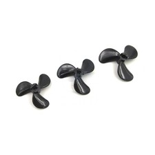 Model Boat Black 3-Blade