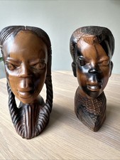 2x Vintage African Heavy