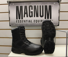 Magnum Panther 8.0 Safety Boots Black Leather / Nylon Steel Toe Cap UK 7 EU 41