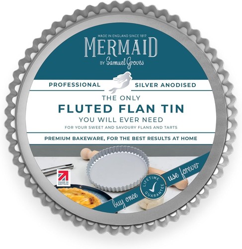 Mermaid fluted flan loose - mermaid,