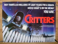 CRITTERS (1986) original UK quad poster - sci-fi horror comedy - Dee Wallace