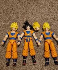 Bandai Dragon Ball Z Super Dragon Stars Goku Figure Bundle Super Saiyan 